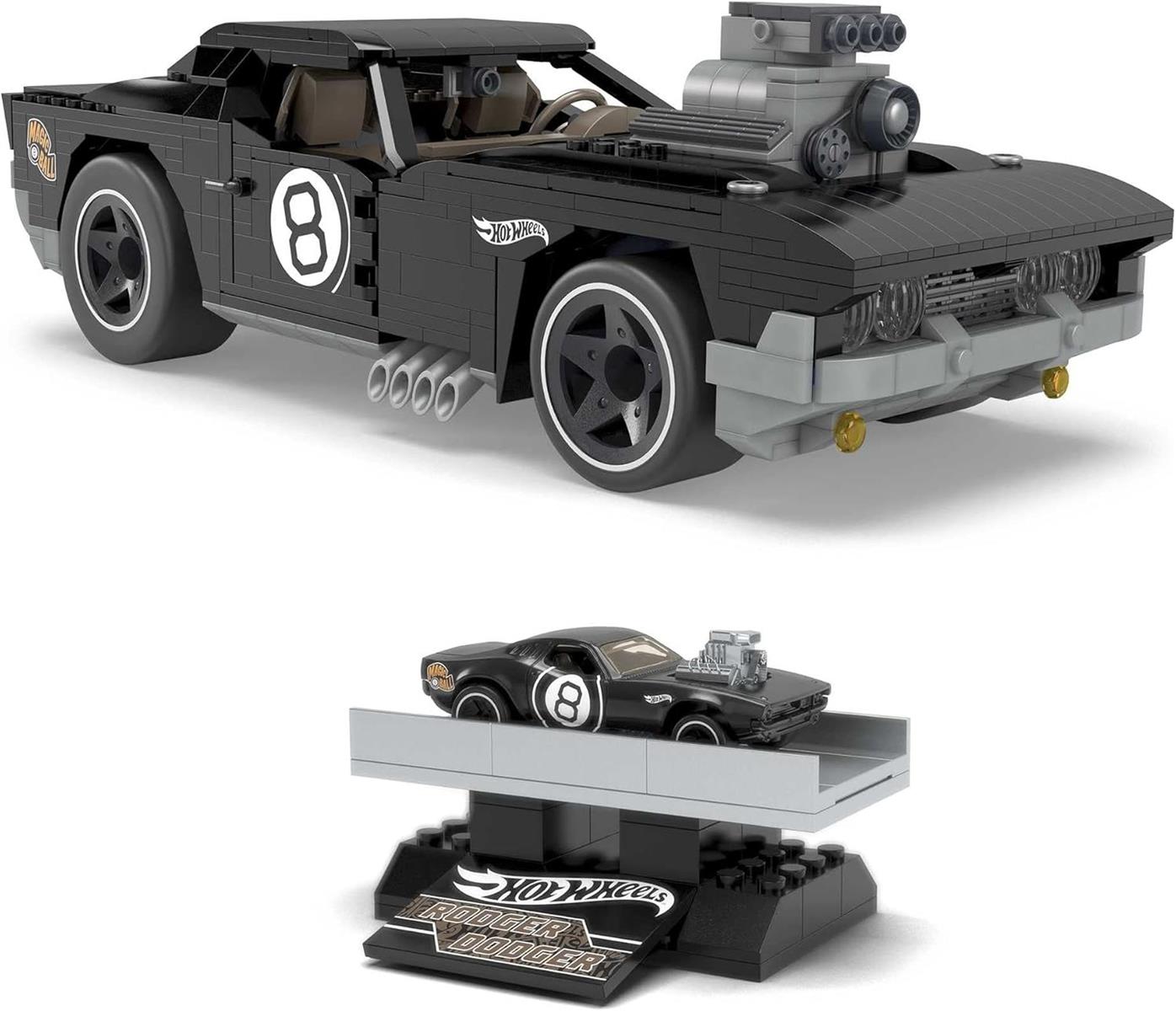 MEGA HDJ98 - Construx Hot Wheels Rodger Dodger Konstruktionset, Bauspielzeug für Kinder ab 10 Jahren