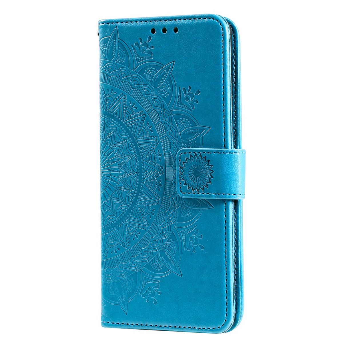 Hülle für Huawei Nova 9 / Honor 50 Handyhülle Flip Case Cover Etui Mandala Blau