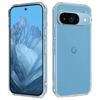 Hülle für Google Pixel 9 Handyhülle Case Hybrid Silikon Bumper Cover Klar
