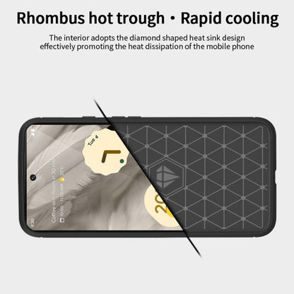 Hülle für Google Pixel 7a Handyhülle Silikon Case Bumper Cover Etui Carbonfarben