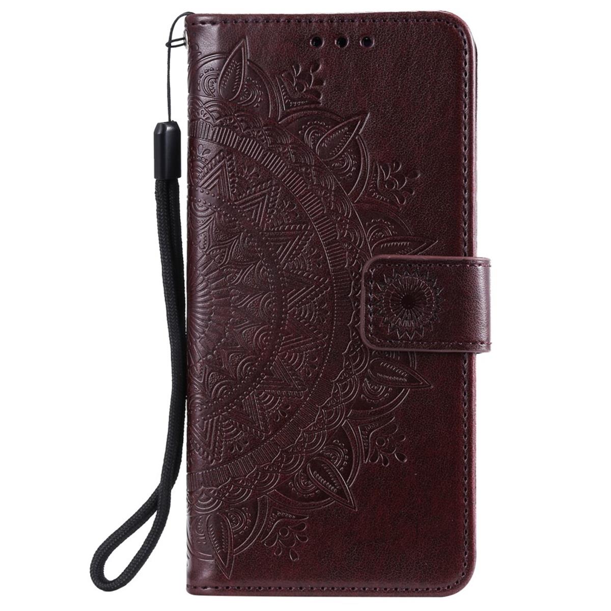 Hülle für Xiaomi Mi 11 Ultra Handy Tasche Flip Case Cover Etui Mandala Braun