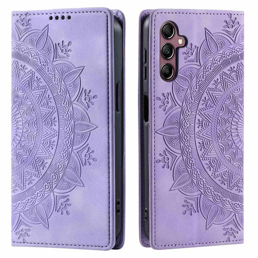 Hülle für Samsung Galaxy S25+ Handyhülle Flip Case Cover Tasche Etui Mandala Lila