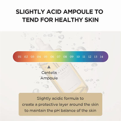 Skin1004, Centella Asiatica del Madagaskar 100 Ampullen (ml) / Gesichtsserum / 100% Centella Asiatica Extrakt/Beruhigende Haut für empfindliche und zu Akne neigende Haut