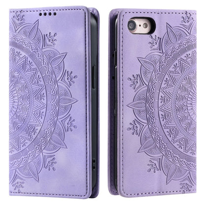 Hülle für Apple iPhone 16e Handyhülle Flip Case Cover Tasche Etui Mandala Lila