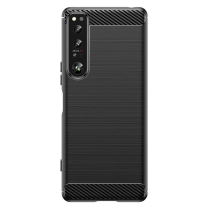 Hülle für Sony Xperia 1 IV Handyhülle Silikon Case Cover Bumper Carbonfarben