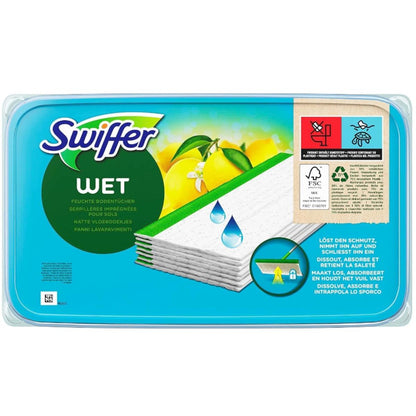 Swiffer Bodenwischer Feuchte Bodentücher Nachfüllpackung Mit Frischem Zitrusduft, Für Eine Schnelle Und Einfache Reinigung 12x