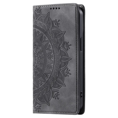 Hülle für Xiaomi 14 Ultra Handyhülle Flip Case Cover Schutz Etui Mandala Grau