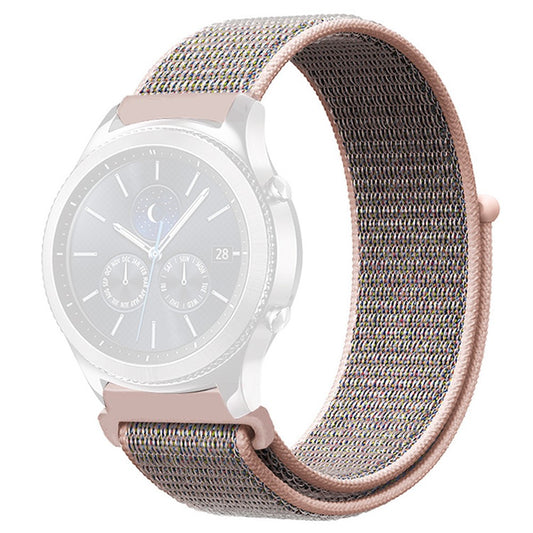 Armband für Samsung Galaxy Watch6/5/5Pro/4/3 Bracelet Klettverschluss Nylon Rosa