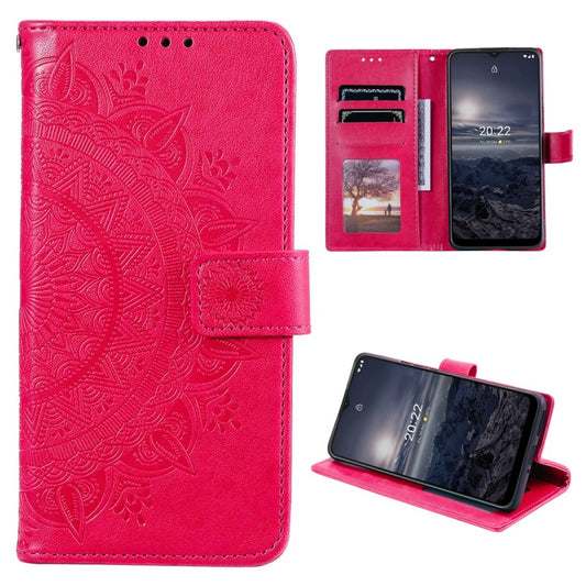 Hülle für Nokia G21/G11 Handyhülle Flip Case Cover Schutzhülle Etui Mandala Pink