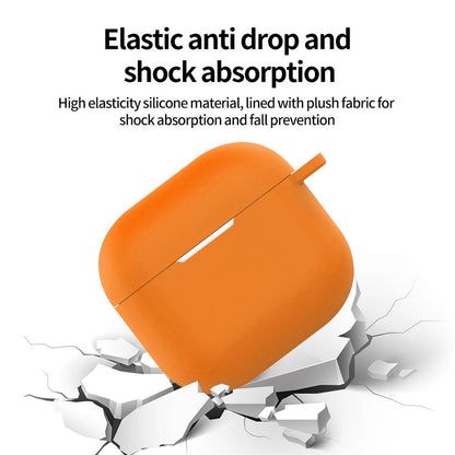 Hülle für Apple AirPods 4 Silikon Case Cover Etui Bumper Schutzhülle Orange