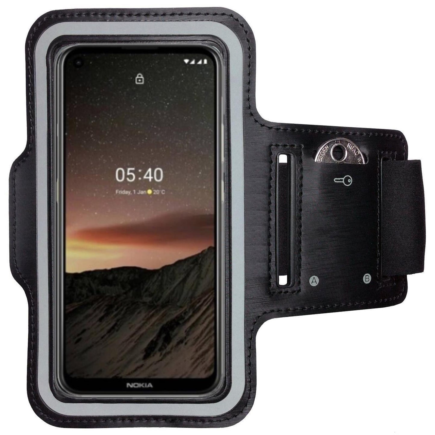 Armband für Nokia 5.4 Sportarmband Handy Tasche Fitness Jogging Handyhülle