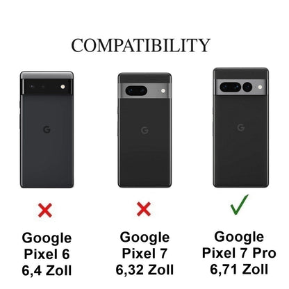 Hülle für Google Pixel 7 Pro Handyhülle Tasche Hybrid Case Schutzhülle Cover Klar