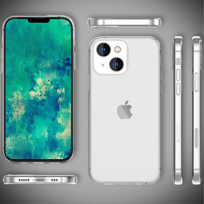 Hülle für Apple iPhone 15 Plus Handyhülle Silikon Cover Bumper Softcase Klar