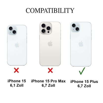 Hülle für Apple iPhone 15 Plus Handyhülle Silikon Cover Bumper Softcase Klar