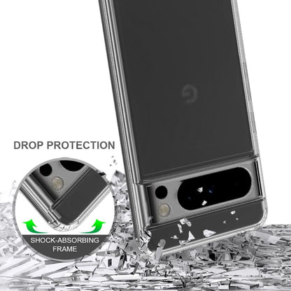Hülle für Google Pixel 8 Pro Handyhülle Tasche Hybrid Case Schutzhülle Cover Klar