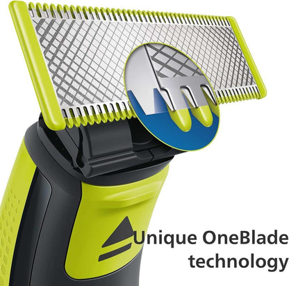 Philips OneBlade Original-Ersatzklingen mit Körper-Kit, 2er-Pack, QP620/50