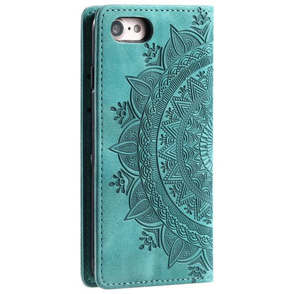 Hülle für Apple iPhone 16e Handyhülle Flip Case Cover Tasche Etui Mandala Grün