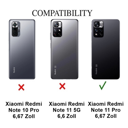 Hülle für Xiaomi Redmi Note 11 Pro Plus 5G Handy Silikon Cover Case Carbonfarben