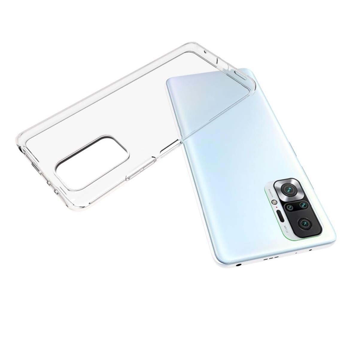 Hülle für Xiaomi Redmi 10/10 Prime Handyhülle Silikon Cover Case Bumper klar