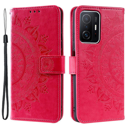 Hülle für Xiaomi 11T/11T Pro Handy Tasche Flip Case Cover Etui Mandala Pink