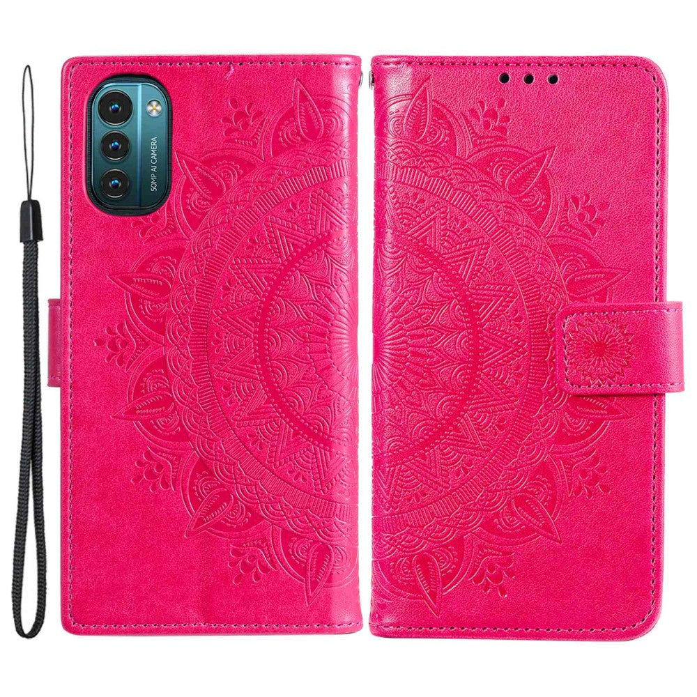 Hülle für Nokia G21/G11 Handyhülle Flip Case Cover Schutzhülle Etui Mandala Pink