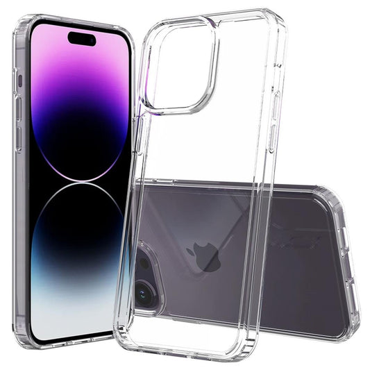 Hülle für Apple iPhone 16 Pro Max Handyhülle Case Hybrid Silikon Cover klar