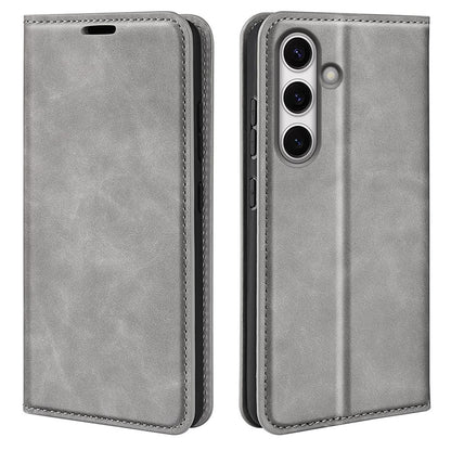 Hülle für Samsung Galaxy S24 FE Handyhülle Flip Case Cover Schutz Tasche Grau
