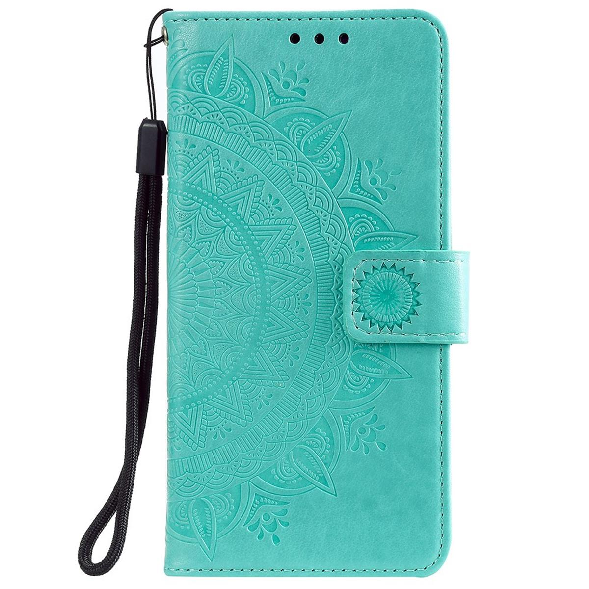 Hülle für Xiaomi Redmi 10/10 Prime Handy Tasche Flip Case Cover Mandala Grün