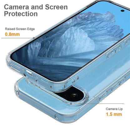 Hülle für Google Pixel 9 Handyhülle Case Hybrid Silikon Bumper Cover Klar