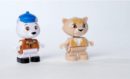 AquaPlay - Polar - Wasserbahn mit Eisberg, Stausee und Rampe für einen Wasserfall, inklusive Spielfigur Olivia mit Farbwechsel-Funktion, für Kinder ab 3 Jahren 8700001522 Türkis