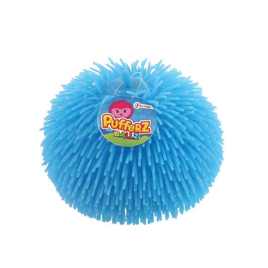 Toi-Toys Pufferz Pufferball für Kinder Knautschball Spielball für Wurfspiele Blau