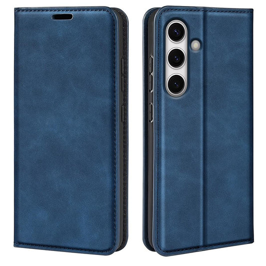 Hülle für Samsung Galaxy S24 FE Handyhülle Flip Case Cover Schutz Tasche Blau