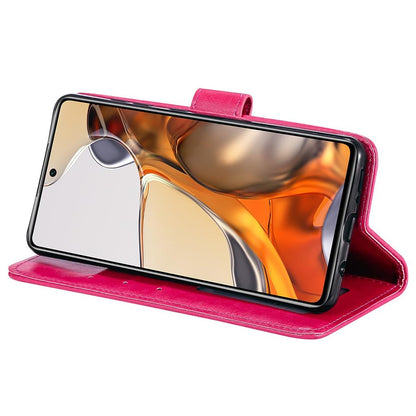 Hülle für Xiaomi 11T/11T Pro Handy Tasche Flip Case Cover Etui Mandala Pink
