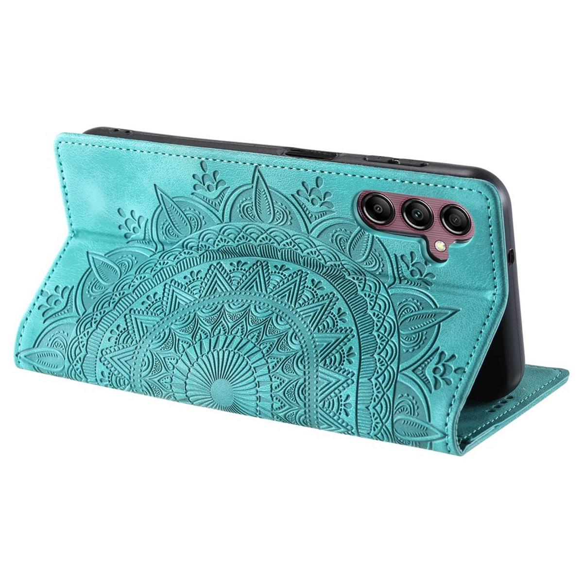 Hülle für Samsung Galaxy S24 FE Handyhülle Flip Case Cover Tasche Mandala Grün
