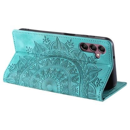 Hülle für Samsung Galaxy S24 FE Handyhülle Flip Case Cover Tasche Mandala Grün