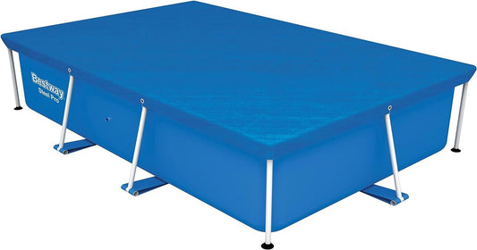Bestway Flowclear PE-Abdeckplane 264 x 174 cm, für eckige 259 x 170 cm Steel Pro Pools, blau