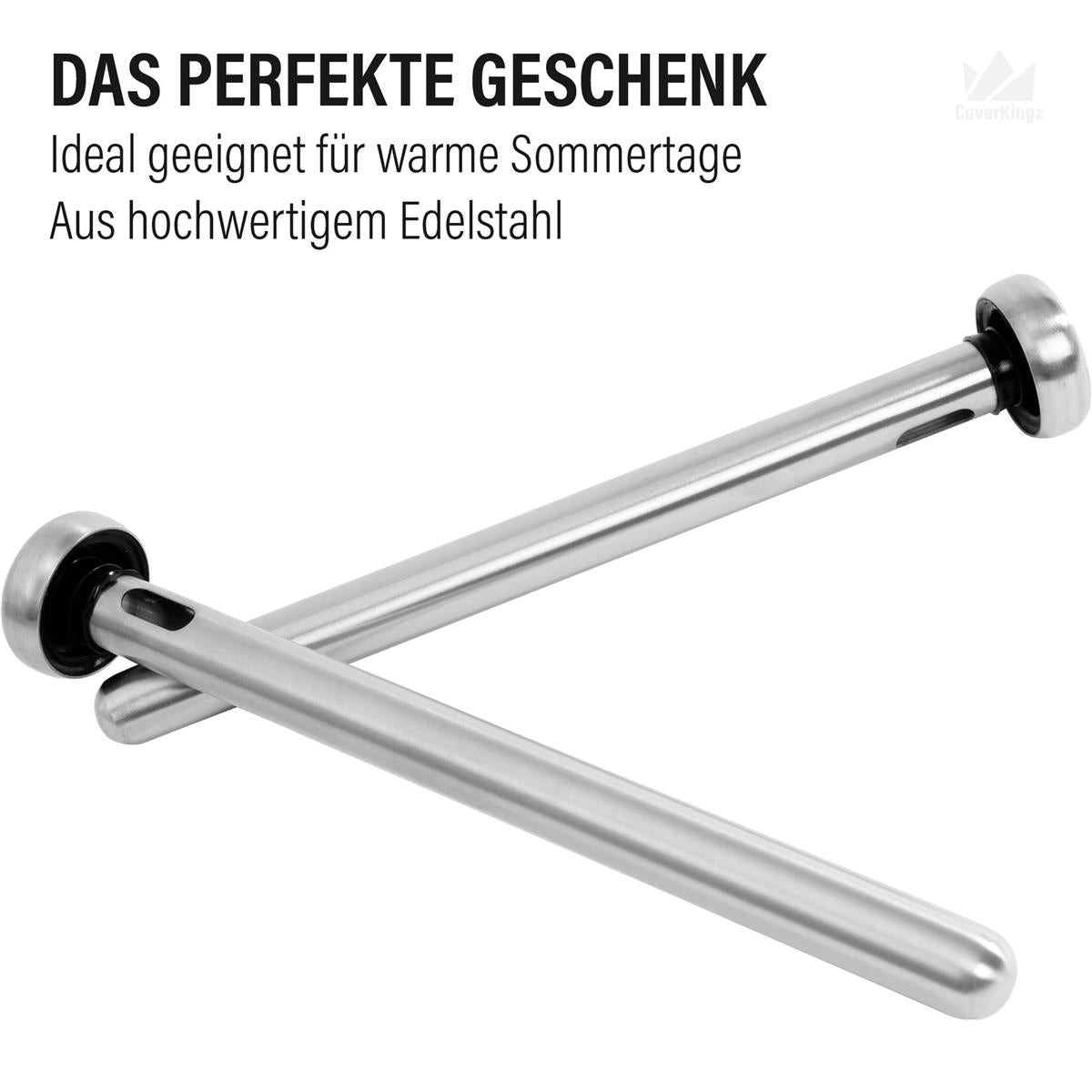Bierkühler 2 x Edelstahl Bierkühlstab Flaschenkühler Bier Flaschen Kühlstab Beer
