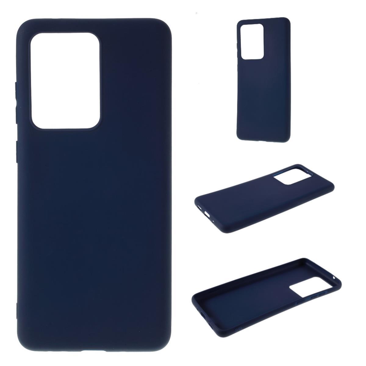 Hülle für Xiaomi Redmi 10/10 Prime Handyhülle Silikon Case Cover Etui Matt Blau