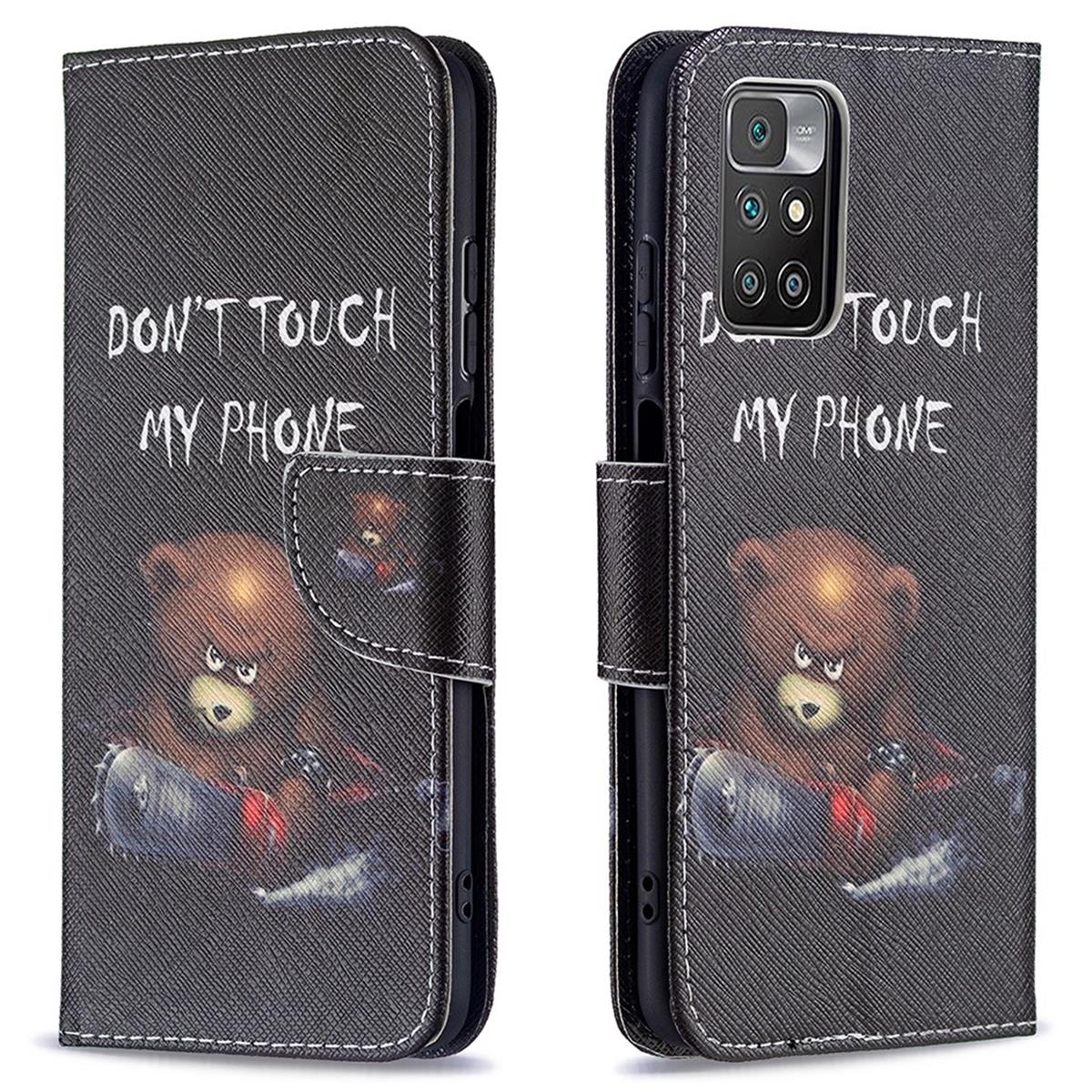 Hülle für Xiaomi Redmi 10 / Redmi 10 Prime Handyhülle Flip Case Cover Motiv Bär