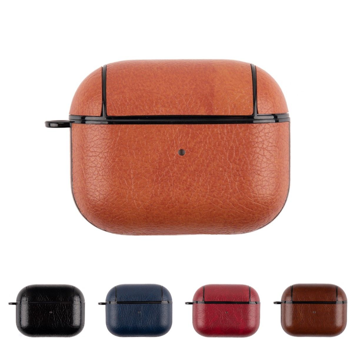 Hülle für Apple AirPods 3 Kunstleder Case Cover Etui Bumper Schutzhülle Tasche