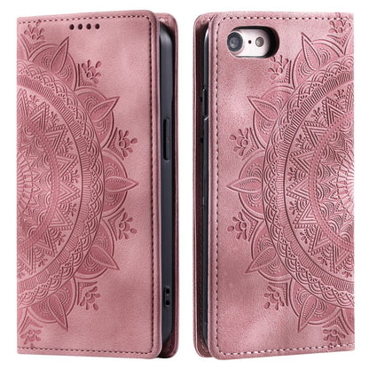 Hülle für Apple iPhone 16e Handyhülle Flip Case Cover Tasche Etui Mandala Rose