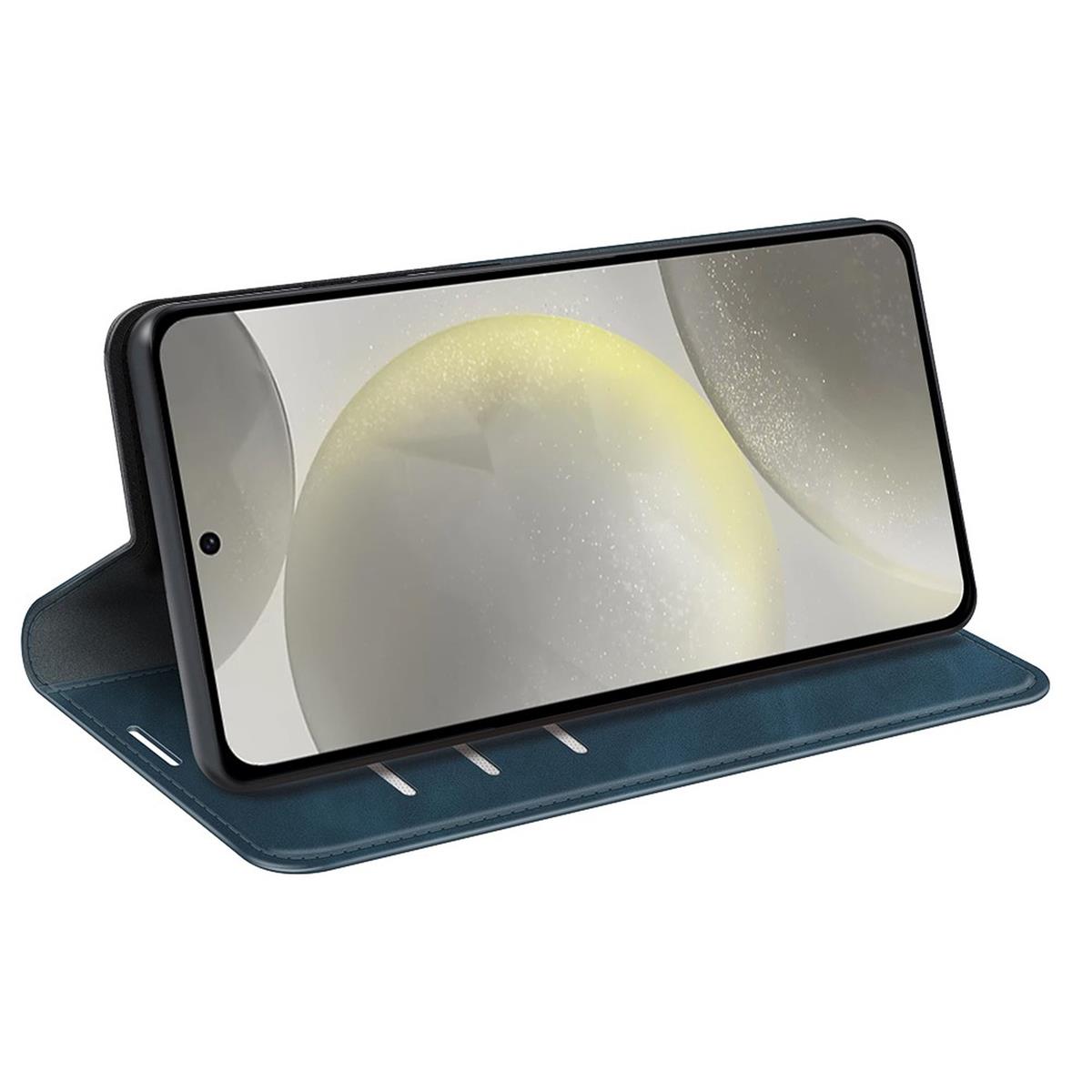 Hülle für Samsung Galaxy S24 FE Handyhülle Flip Case Cover Schutz Tasche Blau