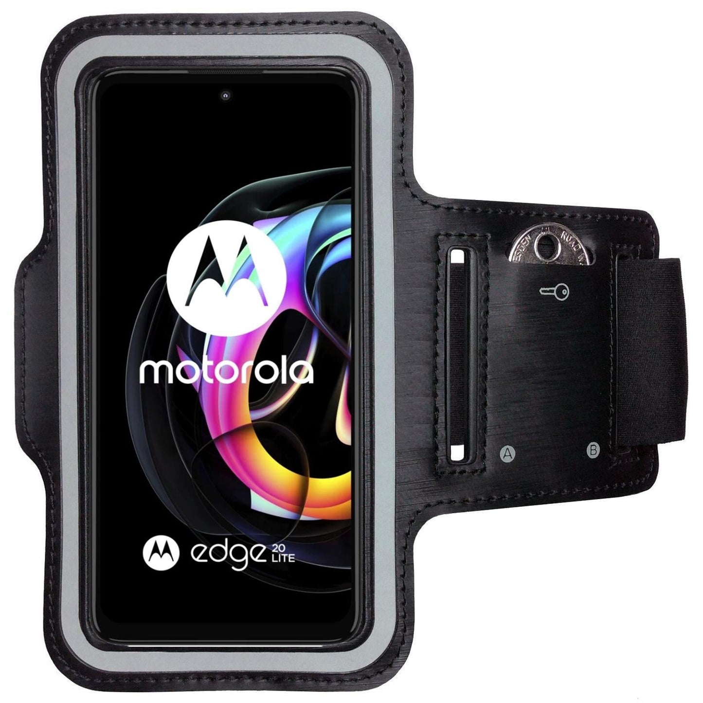 Armband für Motorola Edge 20 Lite Sportarmband Handy Tasche Fitness Jogging Handyhülle