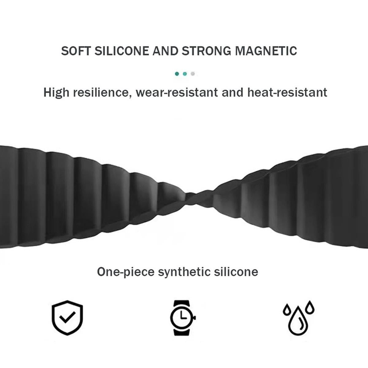 Armband für Samsung Galaxy Watch 3/1/Gear2/S3 Silikon Band 22mm magnetisch Grün/Gelb