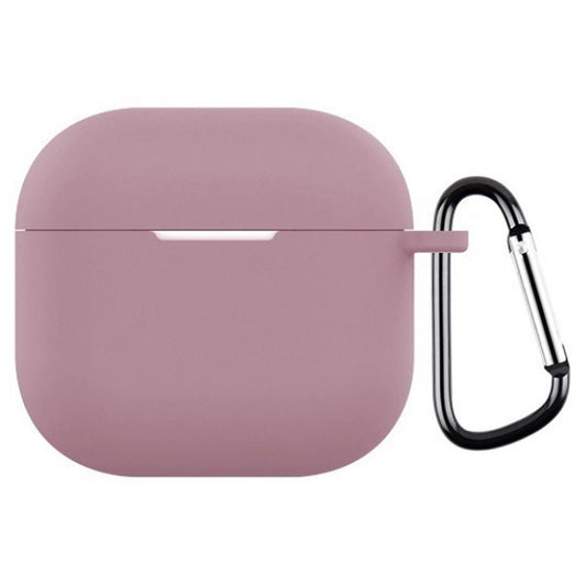 Hülle für Apple AirPods 4 Silikon Case Cover Etui Bumper Schutzhülle Dunkel Lila