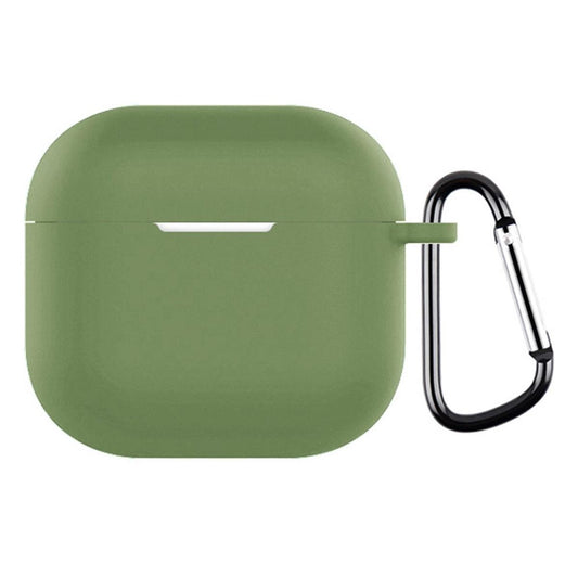 Hülle für Apple AirPods 4 Silikon Case Cover Etui Bumper Schutzhülle Hellgrün