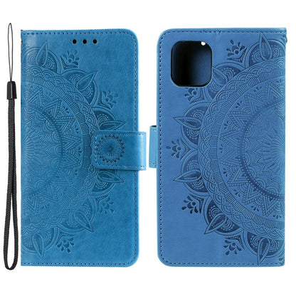 Hülle für Apple iPhone 13 Handyhülle Flip Case Cover Schutzhülle Mandala Blau