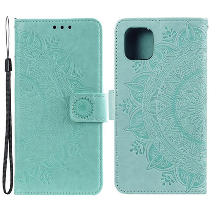 Hülle für Apple iPhone 13 Handyhülle Flip Case Cover Schutzhülle Mandala Grün