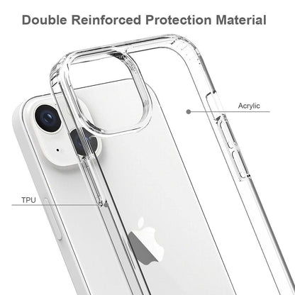 Hülle für Apple iPhone 14 Handyhülle Tasche Hybrid Case Schutzhülle Cover Klar