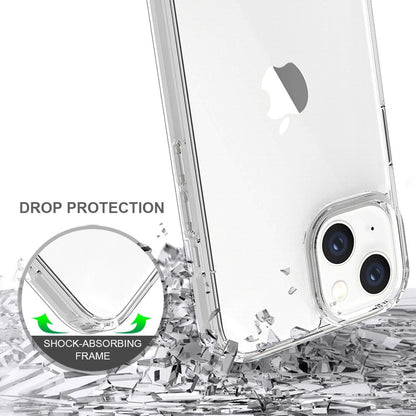 Hülle für Apple iPhone 14 Handyhülle Tasche Hybrid Case Schutzhülle Cover Klar